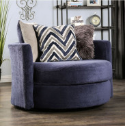 SM5151 Transitional Style Sectional Warm Navy Blue Collection By Furniture of America