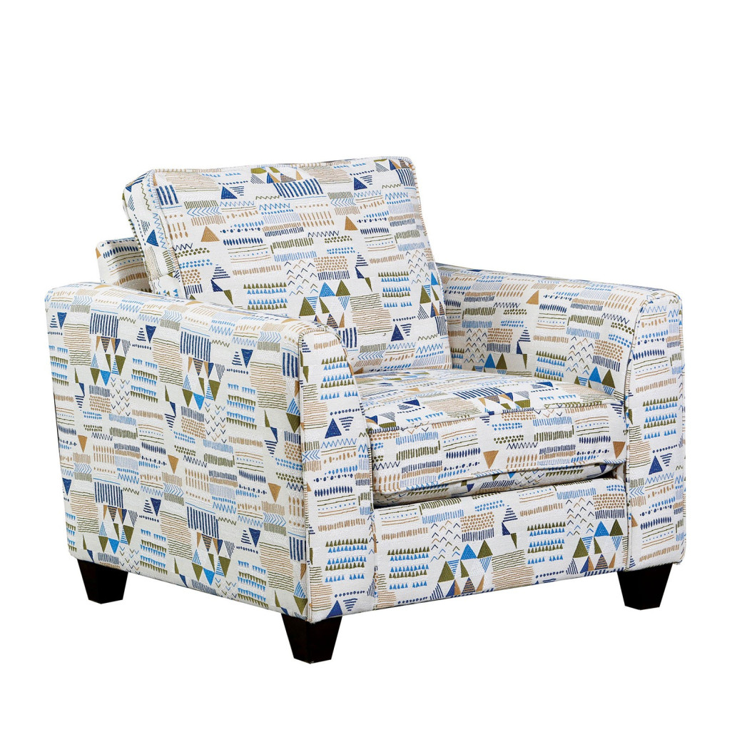 SM5402 Contemporary Style Sectional Satin Cream Fabric Chepstow Collection By Furniture of America