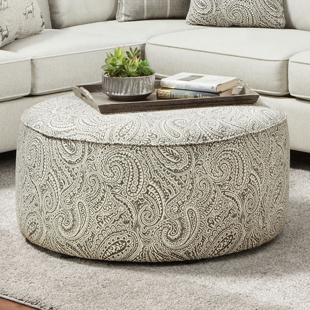 SM8188 Transitional Style Sectional Ivory Chenille Pocklington Collection By Furniture of America