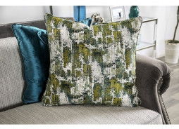 SM2286 Transitional Style Sofa & Loveseat Gray Microfiber Mariella Collection By Furniture of America