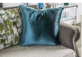 SM2286 Transitional Style Sofa & Loveseat Gray Microfiber Mariella Collection By Furniture of America