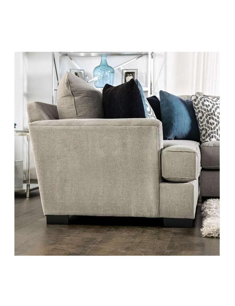 SM1120 Transitional Style 2PC Sectional Beige Gunnerbury Collection By Furniture of America