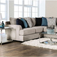 SM1120 Transitional Style 2PC Sectional Beige Gunnerbury Collection By Furniture of America