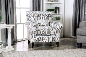 SM8330 Transitional Style Sofa & Loveseat Bluish Gray Fabric Verne Collection By Furniture of America