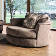 SM5142BR Transitional Style Sofa & Loveseat Brown Bonaventura Collection By Furniture of America