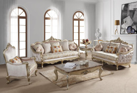 Diana  Collection Traditional Style Sofa & Loveseat by Cosmos Furniture