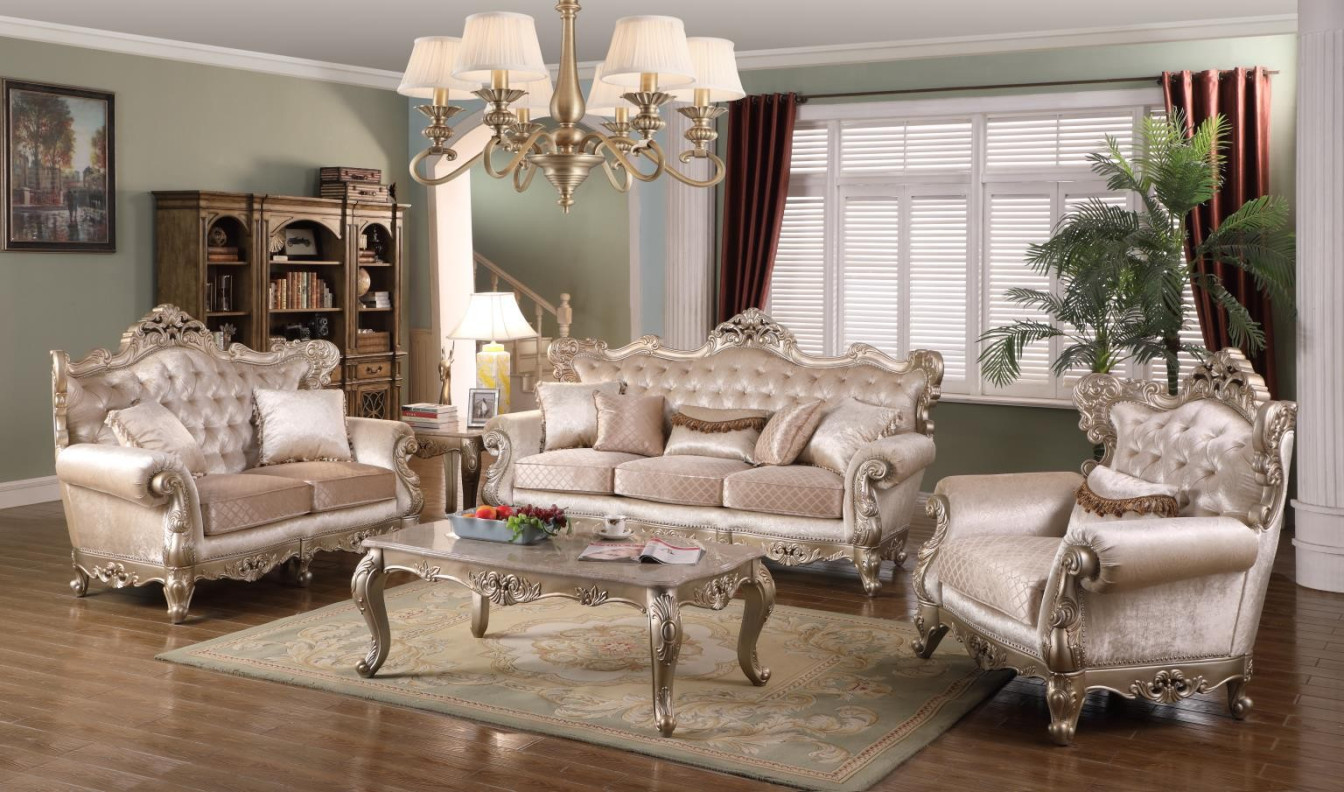 Emily Collection Traditional Style  Sofa & Loveseat by Cosmos Furniture