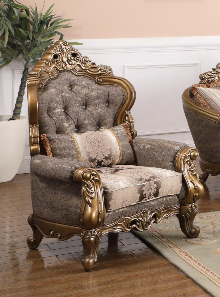 Amelia Collection Traditional Style Sofa & Loveseat by Cosmos Furniture