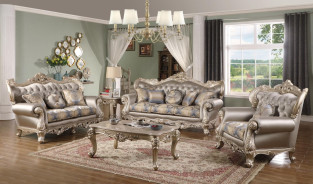 Ariel Collection Traditional Style Sofa & Loveseat by Cosmos Furniture