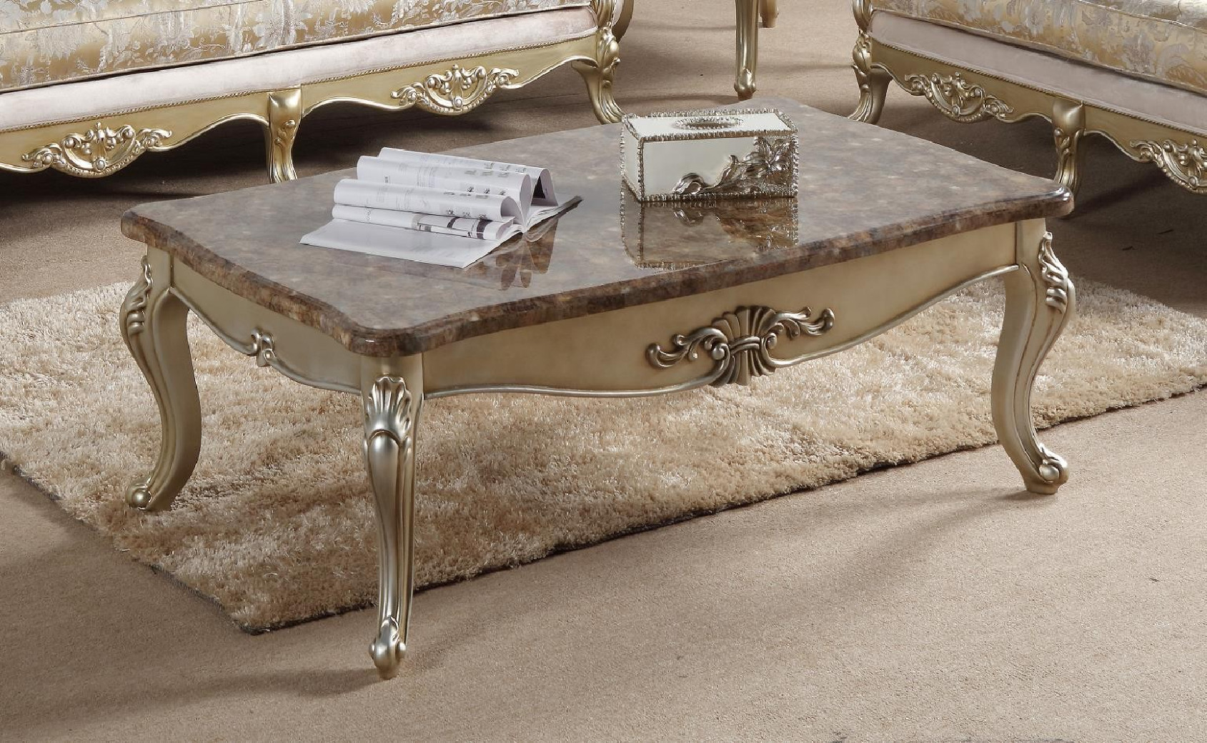 Diana  Collection Traditional Style Sofa & Loveseat by Cosmos Furniture