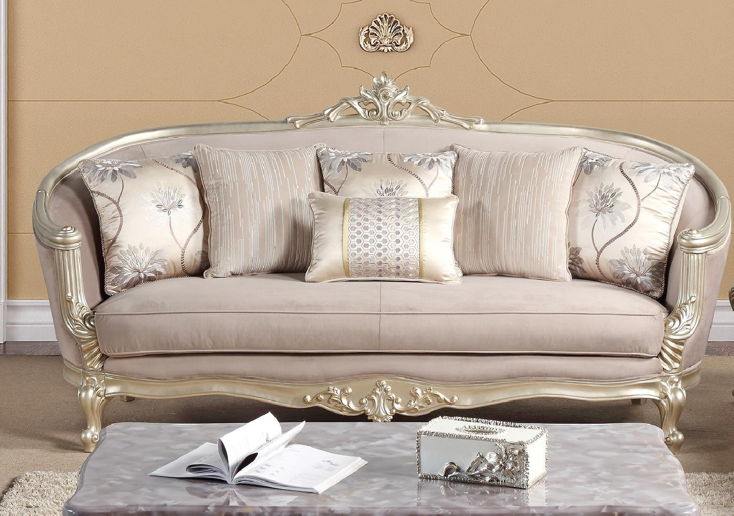 Elanor Collection Traditional Style Sofa & Loveseat by Cosmos Furniture