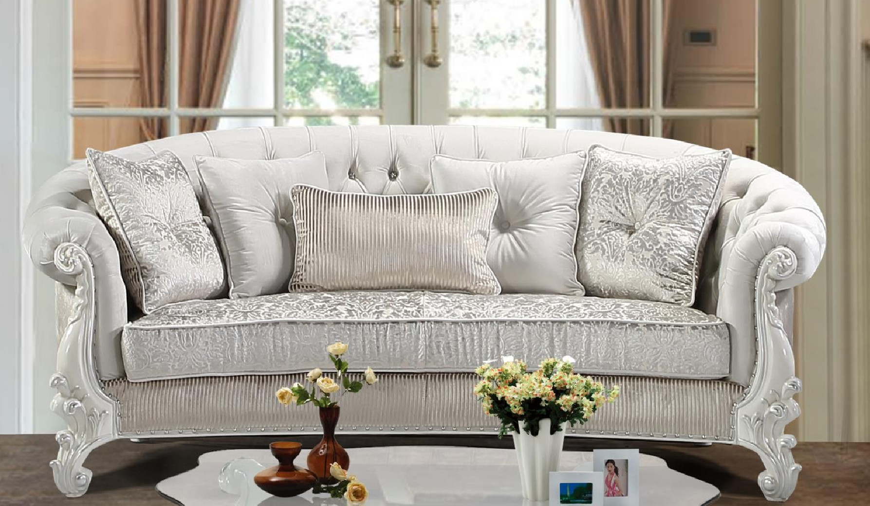 Juliana Collection Traditional Style Sofa & Loveseat by Cosmos Furniture
