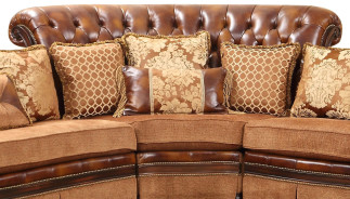 Linda Collection Traditional Style 4PC Sectional by Cosmos Furniture