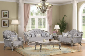 Violet Collection Traditional Style Sofa & Loveseat by Cosmos Furniture