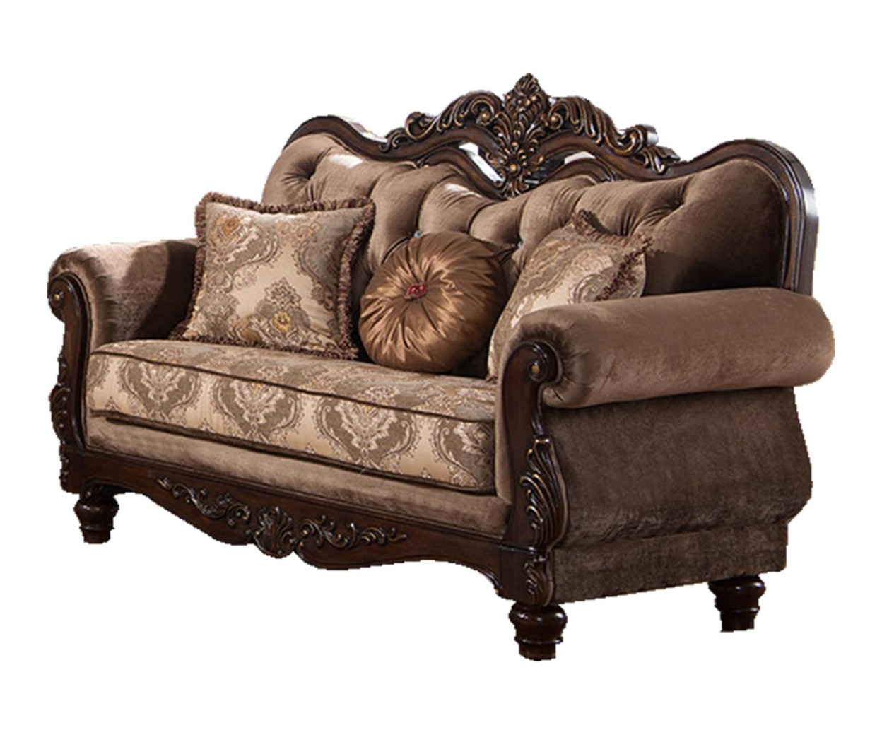 Zoya  Collection Traditional Style Sofa & Loveseat by Cosmos Furniture