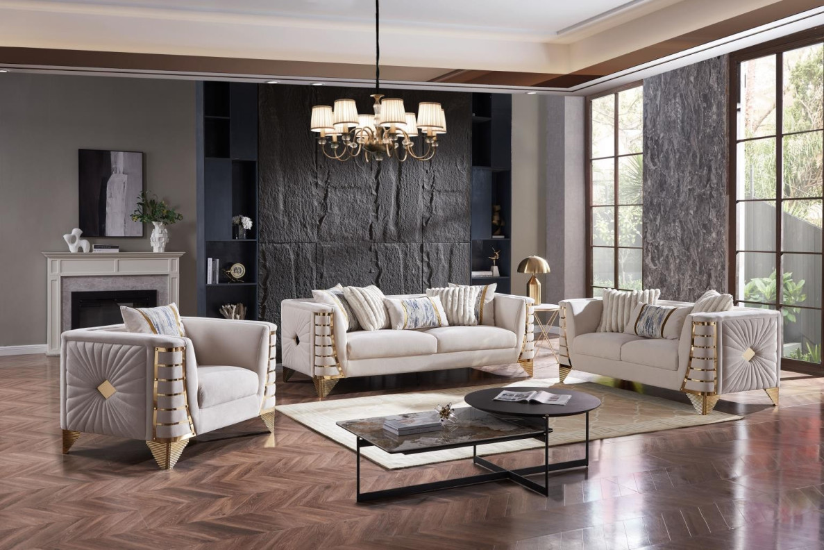 Tanya Collection Modern 2PC Sofa & Loveseat By Cosmos Furniture