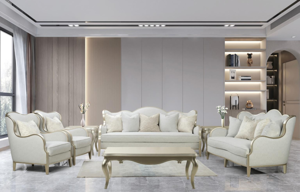 Alice Collection Traditional Style Sofa & Loveseat by Cosmos Furniture