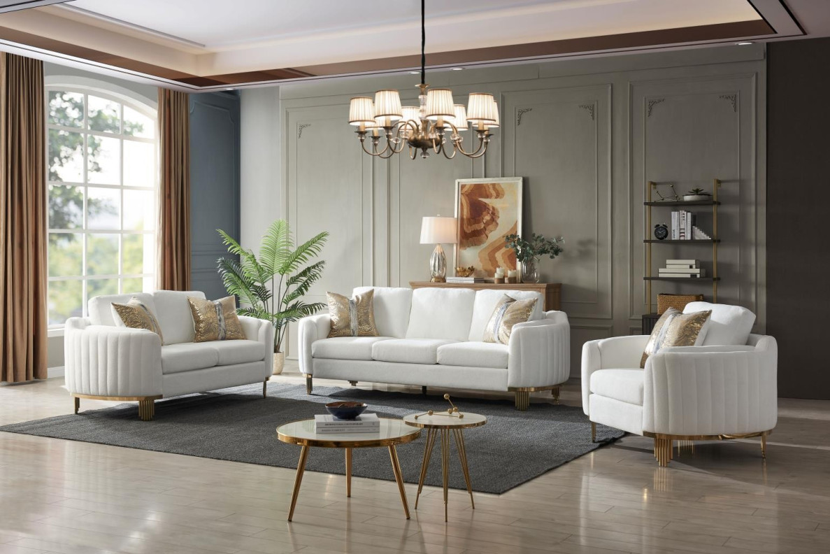 Lexi Collection Modern Style Sofa & Loveseat by Cosmos Furniture