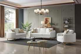 Lexi Collection Modern Style Sofa & Loveseat by Cosmos Furniture
