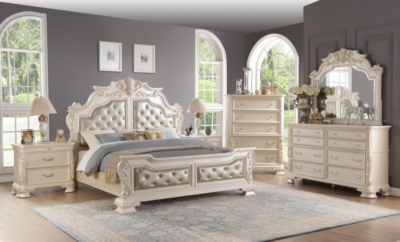 Victoria Collection Queen Bed Traditional Style Collection By Cosmos Furniture