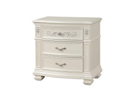 Valentina White Queen Bed Traditional Style Collection By Cosmos Furniture