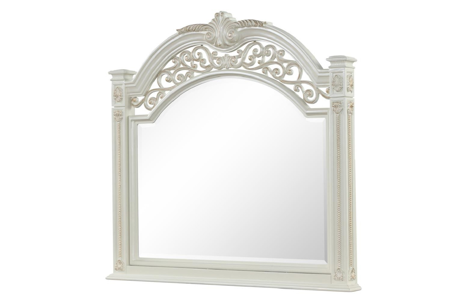 Marya White  Queen Bed Traditional Style Collection By Cosmos Furniture
