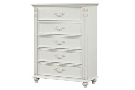 Marya White  Queen Bed Traditional Style Collection By Cosmos Furniture