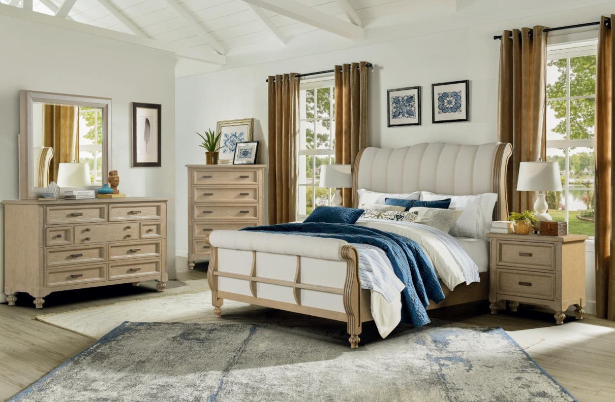 Marina Queen Bed Collection Modern Style Collection By Cosmos Furniture