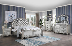 Melrose Queen Bed Traditional Style Collection By Cosmos Furniture