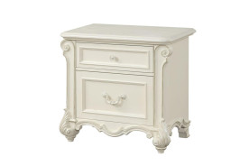 Melrose White Queen Bed Traditional Style Collection By Cosmos Furniture
