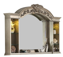 Platinum Silver Queen Bed Traditional Style Collection By Cosmos Furniture