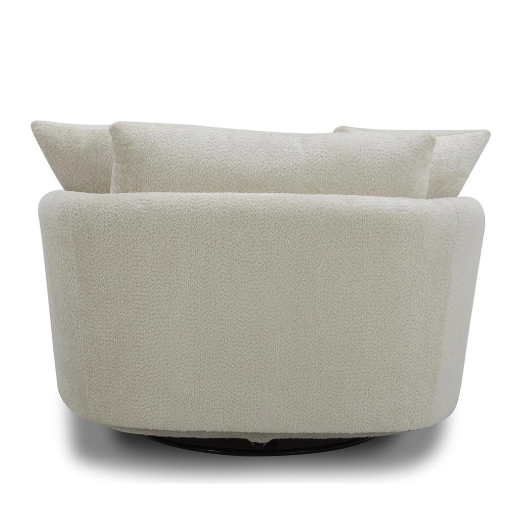 Boomer - Utopia Sand Large Swivel Chair w/ 2 toss plws by Parker House