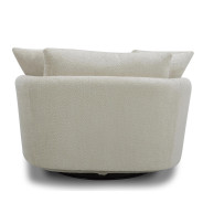 Boomer - Utopia Sand Large Swivel Chair w/ 2 toss plws by Parker House