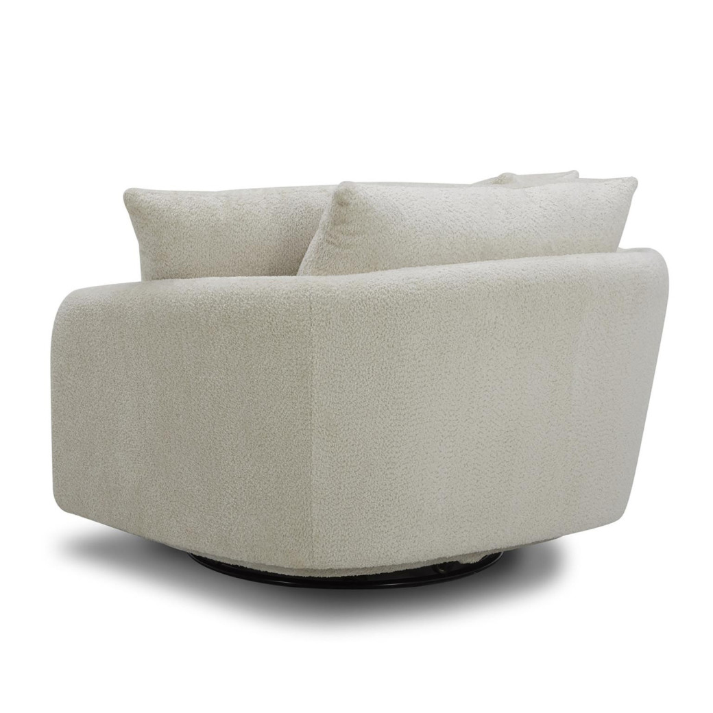 Boomer - Utopia Sand Large Swivel Chair w/ 2 toss plws by Parker House
