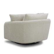 Boomer - Utopia Sand Large Swivel Chair w/ 2 toss plws by Parker House