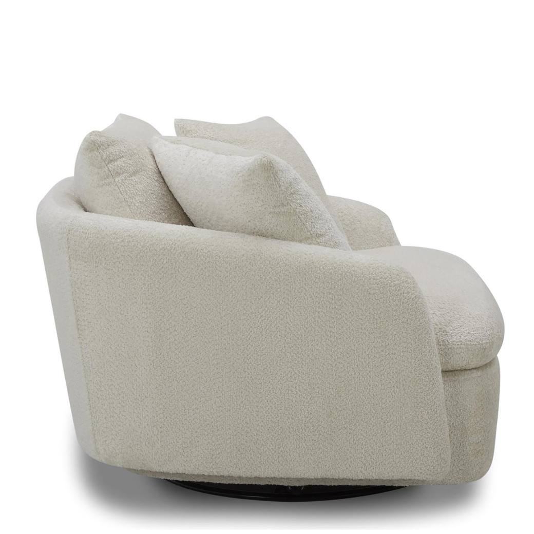 Boomer - Utopia Sand Large Swivel Chair w/ 2 toss plws by Parker House