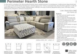 Perimeter Hearth Stone Collection Versatile 5PC Modular High-tech By Parker Houise