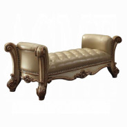 96484 Bench Bone Vendome Gold Patina Collection by Acme Furniture