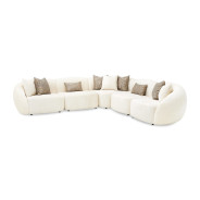 5 PC Sectional Set Le Montreaux Collection By Michael Amini LFR-MTRX5PC-GNA-000