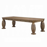 DN00477 7PC Dining Set Bronze Finish Constantine Collection By Acme Furniture