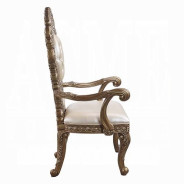 DN00477 7PC Dining Set Bronze Finish Constantine Collection By Acme Furniture