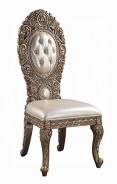 DN00477 7PC Dining Set Bronze Finish Constantine Collection By Acme Furniture