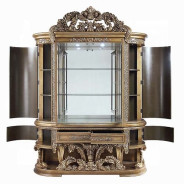 DN00480 Curio Constantine Collection Brown & Gold Finish By Acme Furniture
