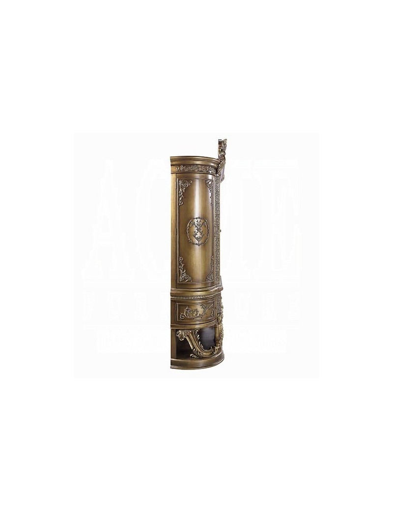 DN00480 Curio Constantine Collection Brown & Gold Finish By Acme Furniture