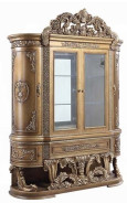 DN00480 Curio Constantine Collection Brown & Gold Finish By Acme Furniture