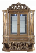 DN00480 Curio Constantine Collection Brown & Gold Finish By Acme Furniture