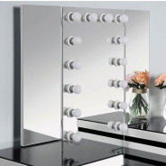 Vanity Set Madonna Collection White/Black by Furniture of America