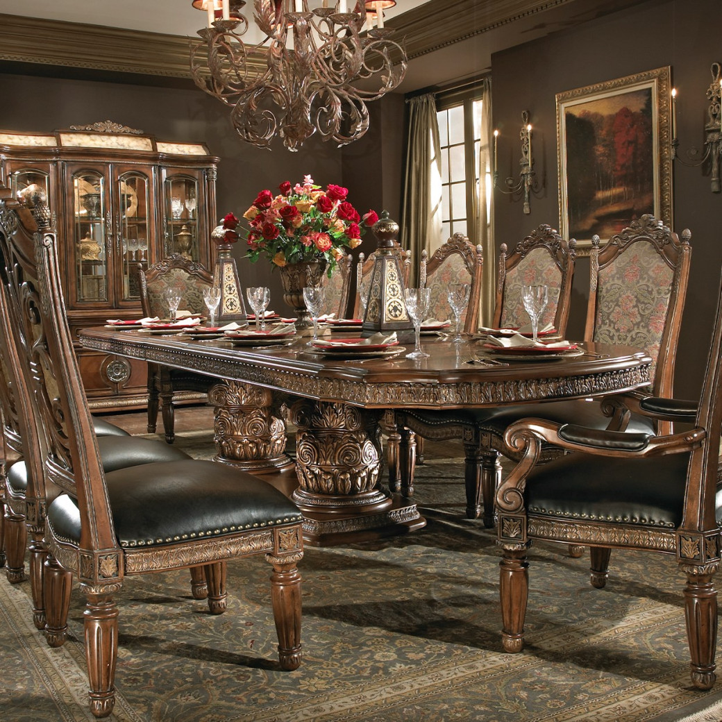 Rectangular Dining Table Set  Villa Valencia Collection By Michael Amini