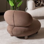 Accent Chair Saddle Brown Bristol Point Collection by Michael Amini.LFR-BSTL834-SDL-226