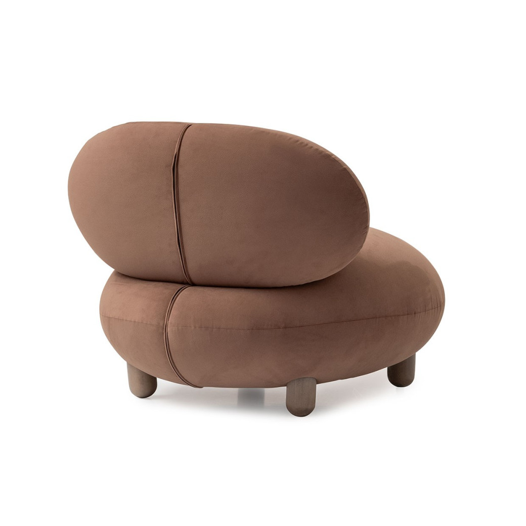 Accent Chair Saddle Brown Bristol Point Collection by Michael Amini.LFR-BSTL834-SDL-226